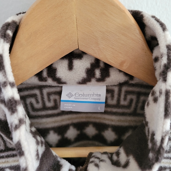 COLUMBIA | Womens Large Fleece Zip Jacket - Picture 6 of 6